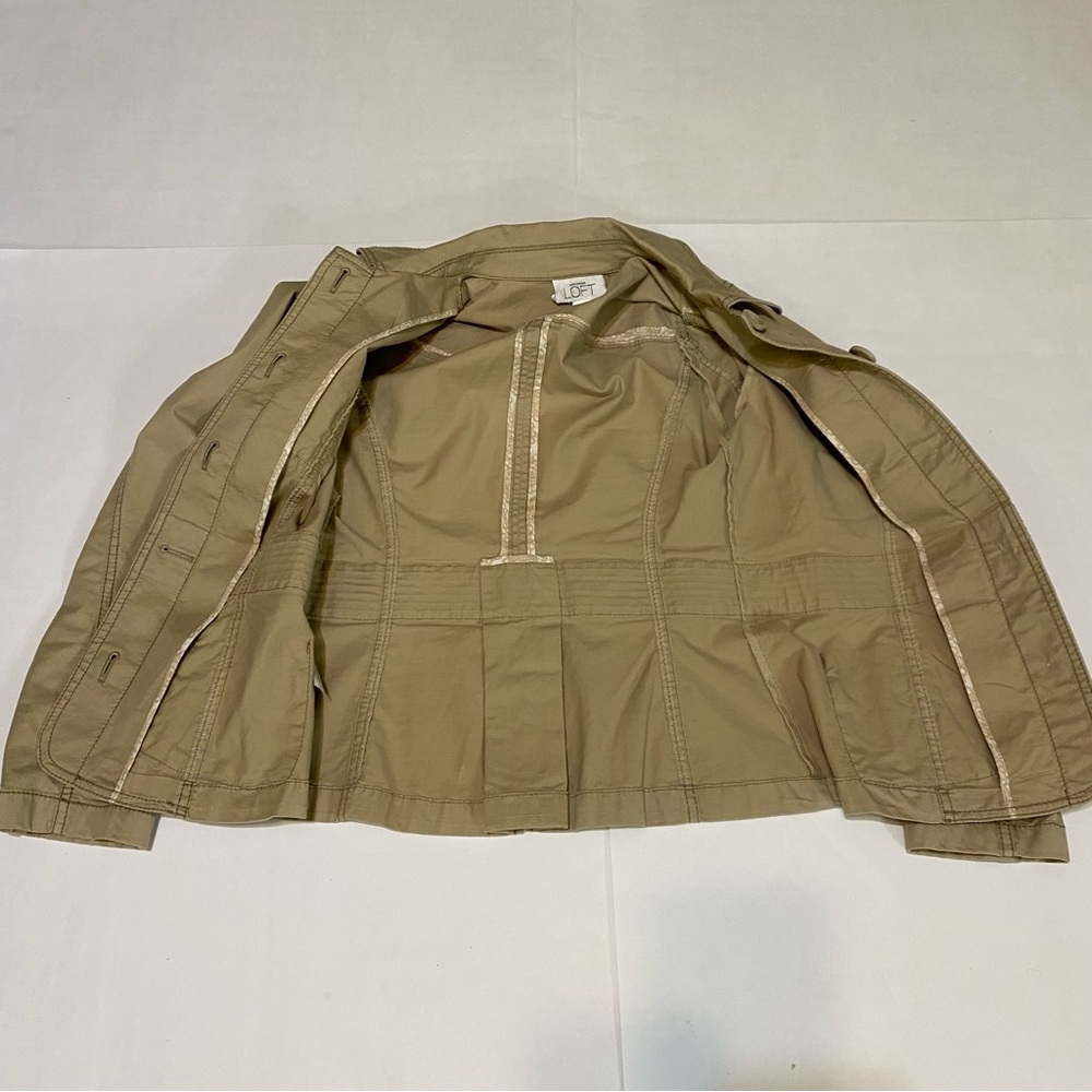 LOFT Women's Utility Jacket in Tan - Picture 10 of 11